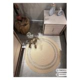 Home Turko Moderin, Hasır, Jüt Desenli, Naturel, Jüt Dekoratif, Kilim, Salon,mutfak Halısı Hediyelik, Ev Eşyası 200 x 200 Bej