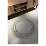 Home Turko Moderin, Hasır, Jüt Desenli, Naturel, Jüt Dekoratif, Kilim, Salon,mutfak Halısı Hediyelik, Ev Eşyası 200 x 200 Gri