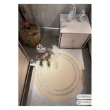 Home Turko Moderin, Hasır, Jüt Desenli, Naturel, Jüt Dekoratif, Kilim, Salon,mutfak Halısı Hediyelik, Ev Eşyası 80 x 80 Bej