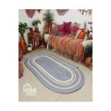 Home Turko Moderin, Hasır, Jüt Desenli, Naturel, Jüt Dekoratif, Kilim, Salon,mutfak Halısı Hediyelik, Ev Eşyası 80 x 80 GRİ, NYL-F3-80x80