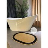 Home Turko Moderin, Hasır, Jüt, Naturel, Jüt Dekoratif, Kilim, Banyo, Salon, Mutfak Halısı Hediyelik, Ev Eşyası - Renkli - 60 x 90 cm
