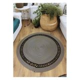Home Turko Moderin,Hasır/Jüt. Desenli, Dekoratif, Kilim, Salon,mutfak Halısı. Çeyizlik, Hediyelik, Ev Eşyası 100 x 100 antrasit01