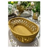 Home Turko Natural, Jüt, Desenli, Sepet, Dolap Içi, Çocuk Odası, Düzenleyici, Saklama Sepeti, Ekmek Sepeti, jüt-sarı