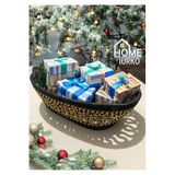 Home Turko Natural, Jüt, Desenli, Sepet, Dolap Içi, Çocuk Odası, Düzenleyici, Saklama Sepeti, Ekmek Sepeti, Jüt-Siyah Kırçıl