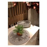 Home Turko Naturel, Jüt, Hasır, Supla, Sepet, Ekmek Sepeti, Amerikan Servis Takımı, 1 Supla, 1 Sepet Gri