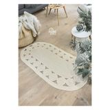 Home Turko Yıkanabillir,Çift Taraflı, Papatya Desenli, Bohem Tarzı Hasır/Jüt, Kilim, Halı. Modern, Ev Eşyası 60 x 100 bej