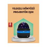Home Usb Galaxy Projektör Lamba – Romantik Atmosfer, Çocuk Odası, Parti Ve Düğün Işığı