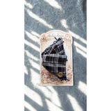 Home Vintage Ekose Kumaş Mandal Toka – Düğme Detaylı