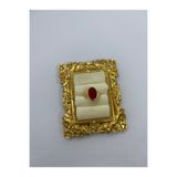 Home Vintage Işıltılı Büyük Taşlı Gold Yüzük Renk Seçenekli Nostaljik Tasarım Şık Kadın Aksesuar Hediye