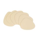 Home Wave 4 'lü Bej/Taş Renk Suni Deri Bardak Altlığı 13 x 11.5 cm