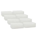 Home Wave 8'li Büyük Boy Gri Pötikare Baza Altı Hurç Set 62 x 46 x 22 cm