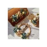 Home Welcome okaliptüs kapı süsü, paspas,sepet 3'lü set