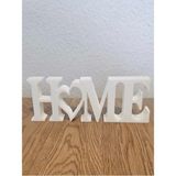 Home Yazılı Dekoratif Biblo ve Masaüstü Ev Ofis Süs Eşyası - Beyaz