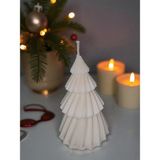 Home Yeni Yıl - Yılbaşı Çam Ağacı Dekoratif Kokulu Mum 9cm - Beyaz - 1