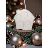 Home Yeni Yıl - Yılbaşı Ev Dekoratif Kokulu Mum - Beyaz - 1