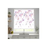 Home Zarif Pastel Çiçek Desenli Modern Baskılı Stor Perde