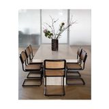 Home Zeniza Traverten yemek masası Doğaltaş modern salon masası yemek odası masası