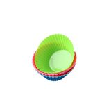 Homea 12'li Silikon Yıkanabilir Tekrar Kullanıma Uygun Cupcake Muffin Tart Puding 7 cm lik Kalıp