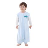 HOMEAL Bacaklı Bebek Uyku Tulumu, Giyilebilir Battaniye, Ağırlıklı Uyku Torbası Bebek 6ay-5T, S-XL (Mavi, 2T-3T)