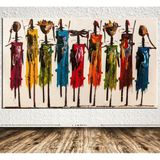HOMEARTHS Afrikalı Dev Boyut Kanvas Tablo 60 x 120 cm