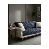 homease Premium Şönil Jakar Dokuma Sakallı Antrasit Koltuk Örtüsü 175x215 cm - Kaymaz Yıkanabilir Lüks Çekyat ve Koltuk Koruyucu Örtü