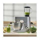 Homebake Plus Mutfak Şefi KHH01.120SI - Stand Mikser, Hamur Yoğurma Makinesi, Aparatı, 1400 Watt, 5 Litre Paslanmaz Çelik Geniş Hazne, Sıçrama Önleyici Kapak, 3 Hazne Içi Aparat