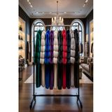 Homebella 105 Cm Metal Tekerlekli A.konfeksiyon Elbise Askılık Portatif Eşek Vitrin Home Hanger