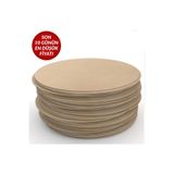 Homebella Lazer Kesim Ahşap Supla Levha 48 Adet 3 Mm Ham Mdf 30 Cm Çap Yuvarlak Servis Altı Supla