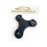 HOMEBELLA Plastik Açılı Sehpa Mobilya Bağlantı Aparatı, 3 Girişli (M8 VİDA UYUMLU) Zigon Sehpa, Puf Ücretsiz Vidalar