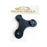 HOMEBELLA Plastik Açılı Sehpa Mobilya Bağlantı Aparatı, 3 Girişli (M8 VİDA UYUMLU) Zigon Sehpa, Puf Ücretsiz Vidalar
