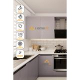 HOMECC İNTERİOR Yapışkanlı Folyo - Lake Mocha Duvar Kaplama - Mobilya Duvar Kapı - 120cm Genişlik - KP552