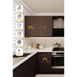 HOMECC Yapışkanlı Folyo - Minimal Ahşap Ceviz Kaplama Kağıdı - Mobilya Duvar Kapı Yapiskanli Kaplama Folyo 120x100 cm - Duvar Kagidi Folyo MW757