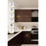 HOMECC Yapışkanlı Folyo - Naturel Avrupa Ceviz - Mobilya Duvar Kapı Yapiskanli Kaplama Folyo 120x250 cm - Duvar Kagidi Folyo KW033