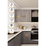 HOMECC Yapışkanlı Folyo - Premium Ahşap Nostalji Ceviz Kaplama Kağıdı - Mobilya Duva... Yapiskanli Kaplama Folyo 120x50 cm - Duvar Kagidi Folyo PW708