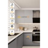 HOMECC Yapışkanlı Folyo - Premium Boyalı Ahşap Kahve Duvar Kaplama - Mobilya Duvar Kapı Yapiskanli Kaplama Folyo 120x450 cm - Duvar Kagidi Folyo PP608