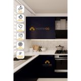 HOMECC Yapışkanlı Folyo - Super Mat Lacivert - Mobilya Duvar Kapı Yapiskanli Kaplama Folyo 120x450 cm - Duvar Kagidi Folyo SM957