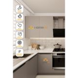 HOMECC Yapışkanlı Folyo – SuperMat Seul – Mobilya, Duvar ve Kapı Kaplama – 120cm Gen... Yapiskanli Kaplama Folyo 120x450 cm - Duvar Kagidi Folyo SM942