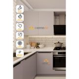 HOMECC Yapışkanlı Kaplama Folyo 120 cm – Krem Beyaz (Ekru) Renk | Mobilya, Kapı, Duv... Yapiskanli Kaplama Folyo 120x400 cm - Duvar Kagidi Folyo SM934