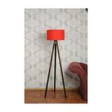 Homedit 3 Ayakli Tripod Lambader Abajur Kumas Baslik---Kirmizi-C