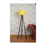 Homedit 3 Ayakli Tripod Lambader Abajur Kumas Baslik---Sari-C