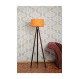 Homedit 3 Ayakli Tripod Lambader Abajur Kumas Baslik---Turuncu-C