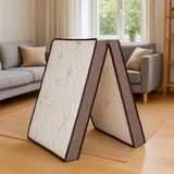 Homedius Bamboo Deluxe Ortopedik Katlanır Yer Yatağı 90x190 cm Beyaz