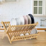 Homedius Bulaşıklık Bambu 2 Katlı