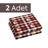 Homedius Çıkarılabilir Kılıflı Sandalye Minderi 40x40x4 cm 2'li Kırmızı