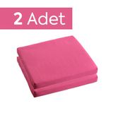 Homedius Çıkarılabilir Kılıflı Sandalye Minderi 40x40x4 cm 2'li Pembe