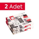 Homedius Çıkarılabilir Kılıflı Sandalye Minderi 40x40x4 cm 2'li Siyah