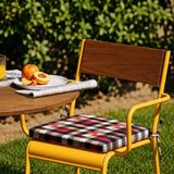 Homedius Çıkarılabilir Kılıflı Sandalye Minderi 40x40x4 cm Kırmızı