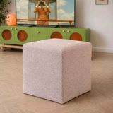 Homedius Çok Amaçlı Puf Qube Buklet 40X40x40 Bej 40X40