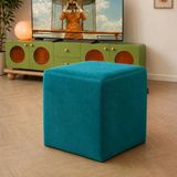Homedius Çok Amaçlı Puf Qube Kadife 40X40x40 Yeşil 40X40