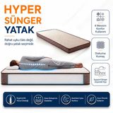 Homedius Hyper Sünger Ortopedik Tek Kişilik Yatak 90X190x12 Cm Beyaz 90X190